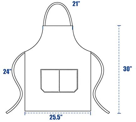 Unisex Commercial Apron w/2 Pockets