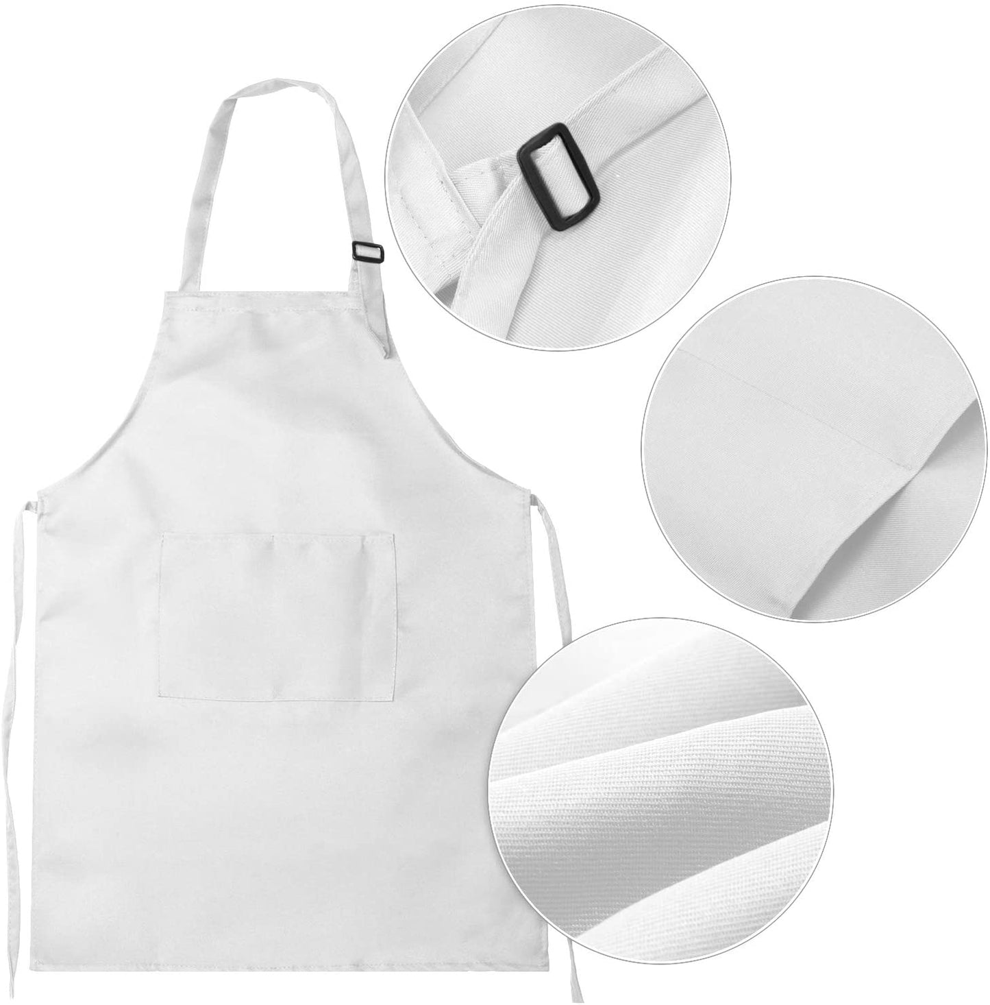 White Kid's Apron w/Chef Hat