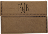 Leatherette Hard Business Card Holder