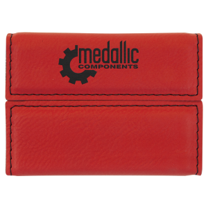 Leatherette Hard Business Card Holder