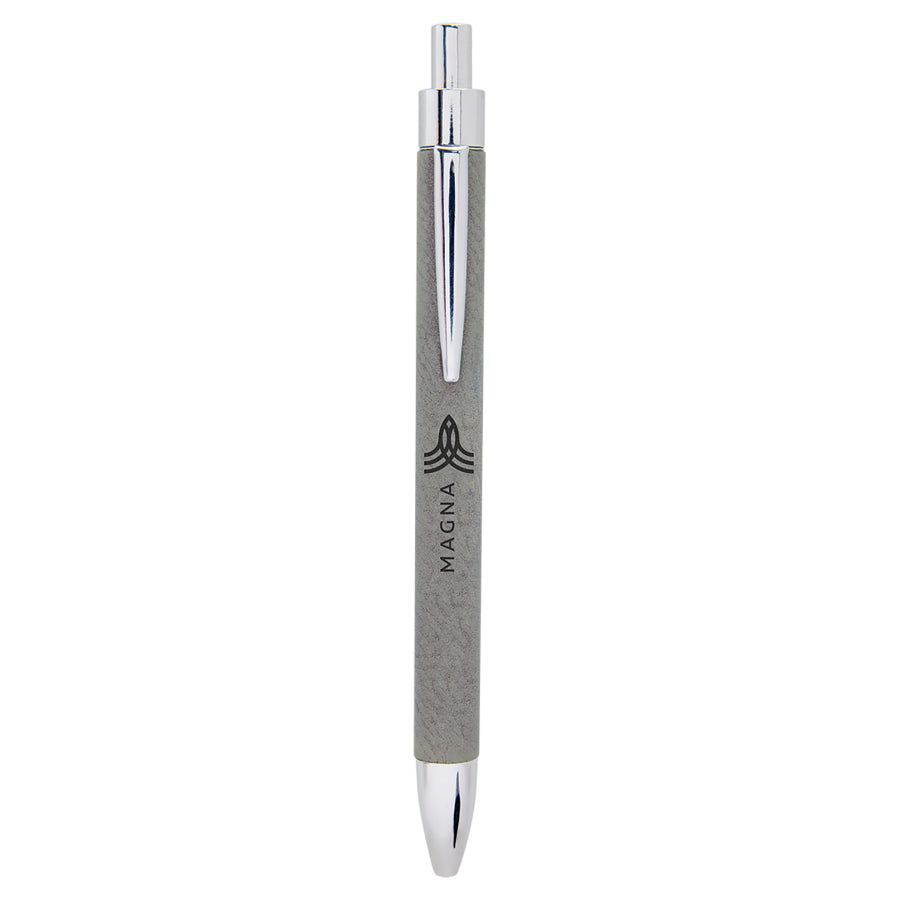 Leatherette Silver Pen
