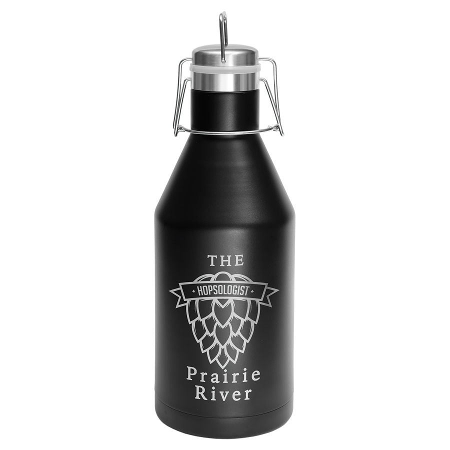 Stainless Steel Growler Set with 2 16oz Pint Cups