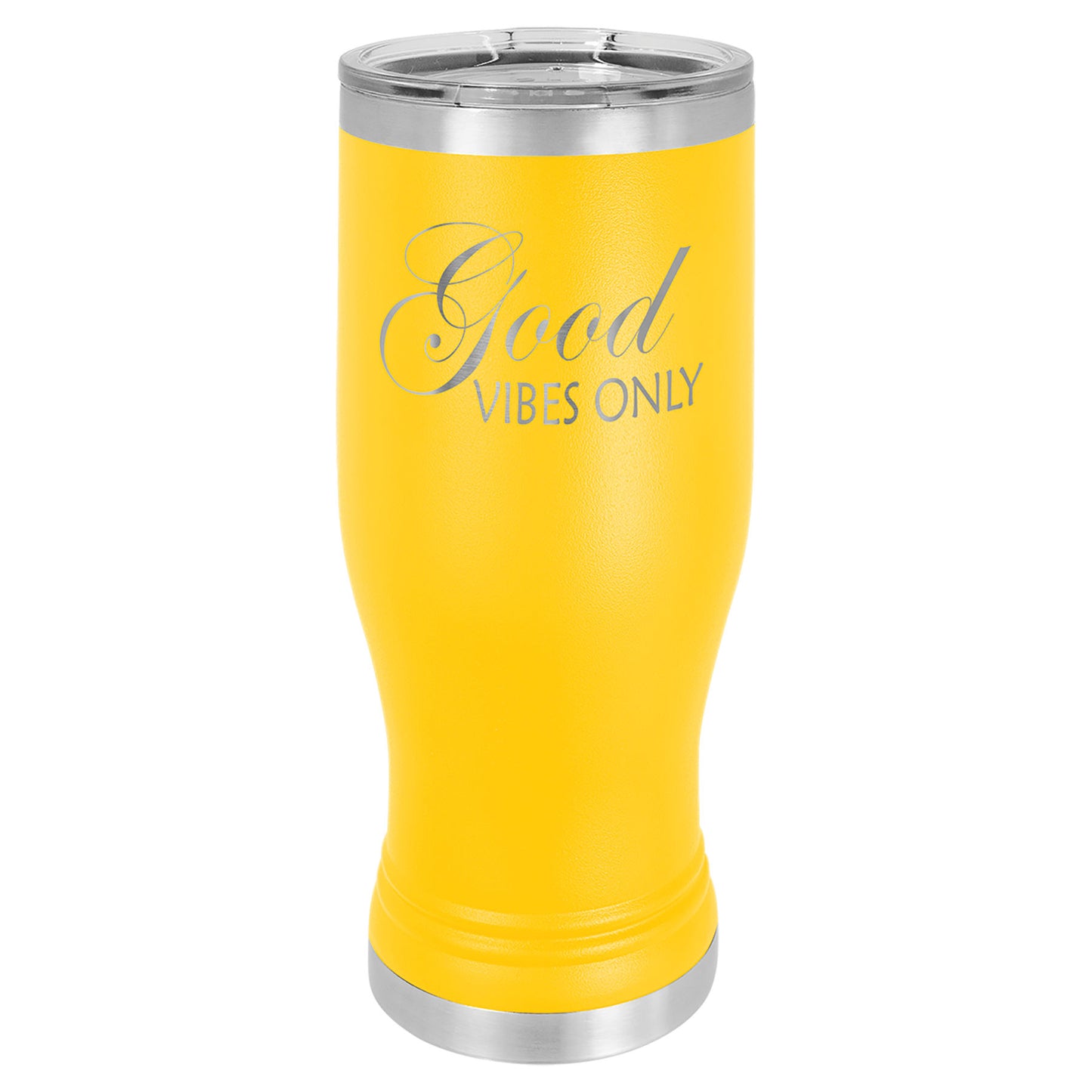 Stainless Steel 20 oz Pilsner Cup with Lid